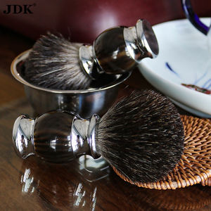JDK Blaireau <span class=keywords><strong>De</strong></span> Rasage Avec Résine Blaireau Cheveux Synthétiques <span class=keywords><strong>Peau</strong></span> Doux Barbier Voyage Logo Personnalisé - Product Image 5