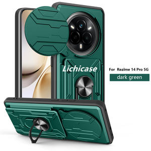 Lichicase Fenêtre Coulissante Lentille Protection Invisible Fente Pour Carte Antichoc Pare-chocs Cas pour Realme P4 P4 Pro Armor Couverture Arrière - Product Image 6