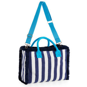 Thời Trang Mới Biểu Tượng Tùy Chỉnh Mùa Hè Bãi Biển Công Suất Lớn Crossbody Túi Cabana Sọc Tote Túi Với Dây Đeo Có Thể Điều Chỉnh - Product Image 5