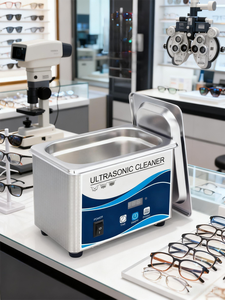 Nettoyeur à ultrasons InnoVue Opto pour lunettes, modèle en acier UC-02, garantie 1 an pour les magasins d'optique et les hôpitaux, nettoyage multifréquence - Product Image 6