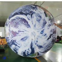 Ballon géant de la planète Terre de 2/3/4 m, vente chaude, ballons gonflables géants pour la promotion, modèle de globe terrestre