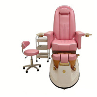 Jacuzzi Comercial Europeo de Lujo, Spa para Pies, Bañera para Pies, Silla Profesional de Salón de Belleza para Masajes, Manicura y Pedicura con Bomba de Drenaje