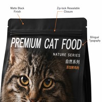 Sachet Doypack refermable en PET, VMPET, PE laminé pour aliments pour animaux de compagnie, friandises pour chiens et chats, avec logo personnalisé, fabricant