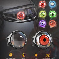 Lentille de phare à LED œil du diable pour voiture Lentille de phare à LED yeux de démon pour voiture