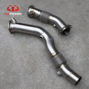 For BMW F80 F82 M3 M4 S55 Stainless Steel Turbo Exhaust Downpipe with flexible pipe