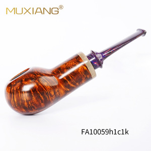 Muxiang Briar Wood Smoking Pipe Bent Type Handmade Solid Wood Tobacco Pipe FA10059 - Product Image 1