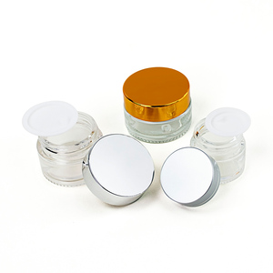 Frasco de Vidrio Esmerilado Transparente de 5ml 10ml 20ml para Crema Facial, 30ml 50ml con Tapa Negra de Rosca - Product Image 4