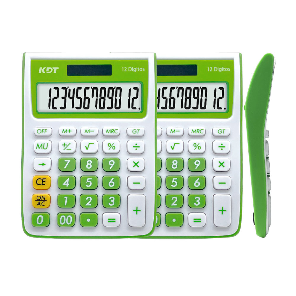 Desktop Calculator Extra Large 5in LCD Display 12-Digit Big Button Giant Accounting Calculator, Battery - View #4