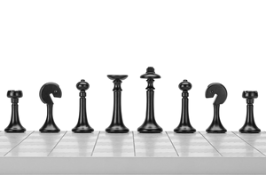 Pezzi degli Scacchi in Metallo di Alta Gamma Serie Metropolis Ecologici con Logo Personalizzabile per Adulti e Bambini - Product Image 4