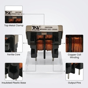 Induttore a modo comune tipo UU Uu9.8 Uu10.5 20mH 30mH 45mH 220V 50Hz, Induttore filtro a bobina di arresto con nucleo in <span class=keywords><strong>ferrite</strong></span> - Product Image 6