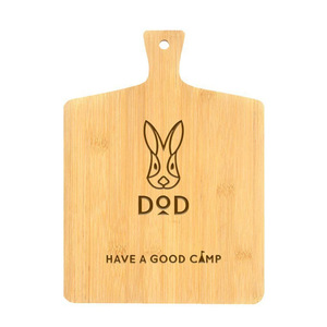 Planche à découper en bambou portable pour le camping en plein air, pour pain, steak, pizza, fromage, couleur bois naturel, style simple - Product Image 1