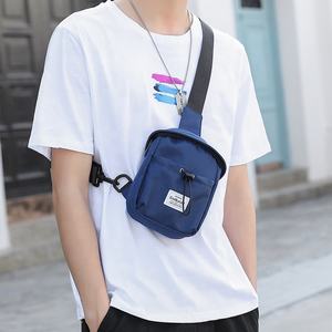 <span class=keywords><strong>Bolsa</strong></span> de pecho informal coreana para hombre, bandolera de hombro, sencilla, personalidad, tendencia de moda, deportiva, pequeña - Product Image 5