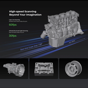 Nouveau scanner 3D CR-Scan Raptor-X original, scanner portable sans fil à laser bleu NIR, vitesse de numérisation de 60 ips - Product Image 3
