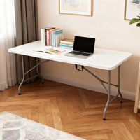 Tables en plastique en gros, rectangulaires, 6 pieds et chaises pour événements festifs, diamètres de 70 cm
