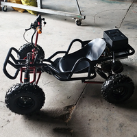 Go Kart Eléctrico Todoterreno con Suspensión de Amortiguación, Kart para Arena, Arranque Automático, Buggy para Parque de Diversiones, Transmisión por Eje