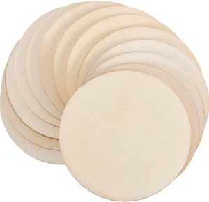 <strong>Wood</strong> Circle <strong>Wood</strong> <strong>Pieces</strong> Wooden Cutouts Ornaments for Craft Supplies, Decoration, Laser Engraving Carving - Product Image 1