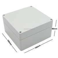 Boîtier de projet électrique étanche 160*160*90mm avec perçage de trous réglable pour une utilisation intérieure et extérieure protégée contre les UV