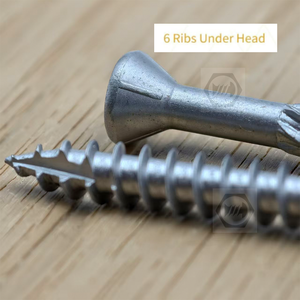 สกรูไม้หัวจมรูปไข่ หัว Torx แบบเกลียวสับปะรด สแตนเลส 304 เกรด A ขัดเงาให้ขาวและเคลือบแว็กซ์ BZ-104 <span class=keywords><strong>BoZhan</strong></span> - Product Image 4