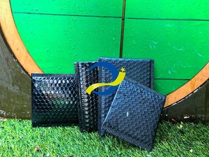 Matt đen kim loại lá độn phong bì mạnh mẽ dính bong bóng bưu phẩm độn phong bì Bưu Chính gói - Product Image 3