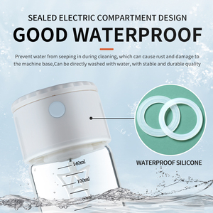 Xách tay cao thủy tinh borosilicate Tự Khuấy Mug thiết kế không thấm nước push button Battery Powered hộ gia đình di động/khách sạn - Product Image 3