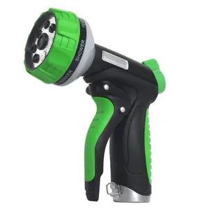Vertak Adjustable 7 Spray Modes Front Trigger ABS Garden Hose Nozzle Water Gun