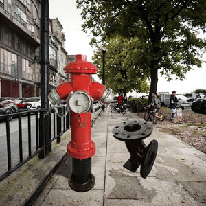 Boca de incendios de tierra para exteriores de hierro dúctil SS100/65-1,6 Boca de incendios de tipo francés a la venta - Product Image 2