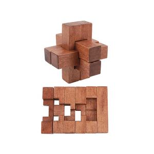 3 unids/set 3D Iq rompecabezas de madera rompecabezas juguetes educativos juegos mentales Lu <span class=keywords><strong>Ban</strong></span> Lock <span class=keywords><strong>para</strong></span> niños adultos - Product Image 5
