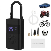 Tire Inflator Portable 25 Cylinder Smart Air Compressor Auto Fast Inflation Pump for Car Motorcycle Bicycle