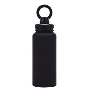 Botella de Agua Portátil de Acero Inoxidable con Aislamiento de Doble Pared, Ecológica, con Logotipo Personalizado FOCUS, Tapa Magnética y Soporte para Teléfono, 32 oz, NUEVA - Product Image 1
