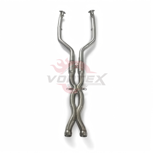 Tubo de Escape Intermedio Vortex de Alto Rendimiento, Acero Inoxidable 304, Pulido Espejo, Soldado con TIG, para M3 E92 V8 4.0L 2008-2013, para Carreras - Product Image 1