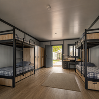 Maison préfabriquée à assemblage rapide, unité de logement moderne à installation rapide, bureau portable, dortoir pour le personnel de construction