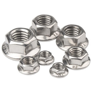 Din6923 M2 M4 M6 M8 M10 M16 <span class=keywords><strong>M20</strong></span> M30 thép carbon hình lục giác mặt bích Nut răng cưa có khía thép không gỉ 304 316 Hex mặt bích NUT - Product Image 6