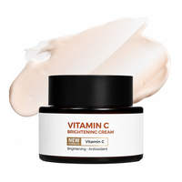 Crème Éclaircissante au Beurre de Karité et Vitamine C, Hydratant Anti-Âge Visage à la Niacinamide, Soin de la Peau OEM/ODM Marque Blanche