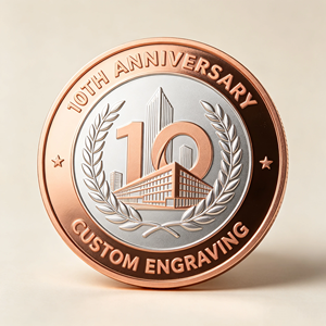 Moneda Conmemorativa Bicolor de Cobre Grabada, Souvenir de Atracción Turística, Regalo de Aniversario Personalizado para Institutos de Formación, ¡Gran Venta! - Product Image 3