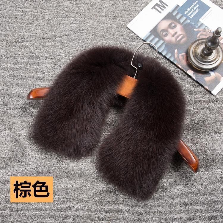 Collo di pelliccia [marrone] di alta qualità