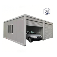 Garage conteneur avec porte à enroulement rapide, maison modulaire détachable pour stationnement privé extérieur Ray-Zen