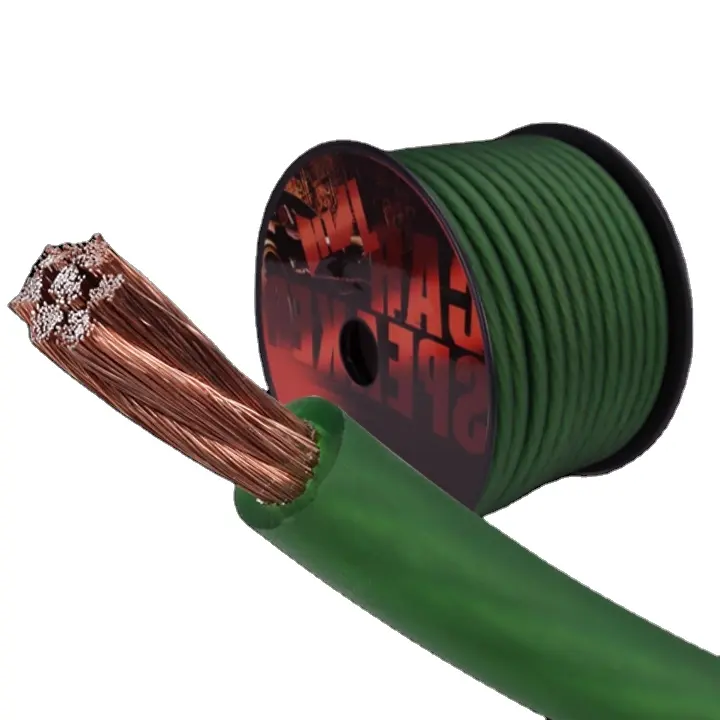 JLD-Cable de tierra trenzado Flexible, PVC 0, 2, 4, 6, 8, 10, calibre AWG, Cable de tierra de cobre