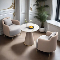 Canapé et chaise de loisirs modernes de luxe léger pour la maison, le bureau et le salon-Design doux et écologique