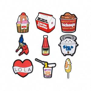 Abalorios de zuecos de diseñador de marca personalizados al por mayor para pulseras, abalorios de <span class=keywords><strong>zapatos</strong></span> de lujo, abalorios de zuecos de Lola, accesorios de <span class=keywords><strong>zapatos</strong></span> de lujo - Product Image 1