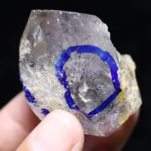 Оптовая продажа, кристалл для воды, двухточечный энидрит, прозрачный кварцевый кристалл отопителя, кристалл кварцевого пузыря