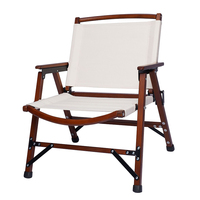 Chaise pliante en bois et toile de coton de haute qualité, personnalisable, portable, pour le camping, les pique-niques, les jardins et les parcs
