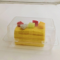 Dmwd — boîte à pain et pâtisserie en plastique PET, emballage rectangulaire transparent, conteneur blister de dessert, vente en gros
