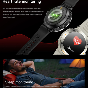 Smartwatch <span class=keywords><strong>2</strong></span> in 1 con Auricolari TWS, <span class=keywords><strong>2</strong></span> Cinturini, NFC, Assistente Vocale AI, Monitoraggio Frequenza Cardiaca, Chiamate Wireless, Fitness Tracker per Uomini e Donne - Product Image 5