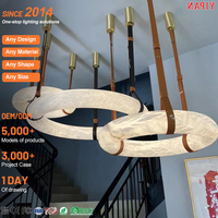 Lampes suspendues en verre de style nordique pour restaurant, salon, chambre à coucher, installation facile, lustre LED