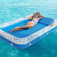 Grand matelas gonflable personnalisé en PVC pour piscine, bain de soleil, baignoire solaire, radeau flottant, lit de bain de soleil, transat aquatique pour enfants et adultes