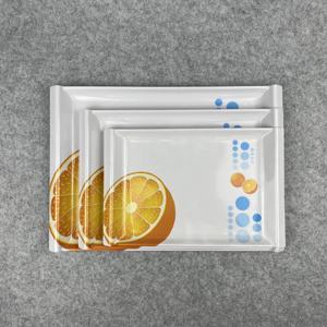 Bandeja de exhibición de postre de melamina, bandeja de servicio de banquete de plástico <span class=keywords><strong>para</strong></span> servir vino de cristal - Product Image 3