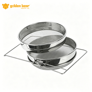 Double Layer <b>Honey</b> Sieve, Food Grade Stainless Steel <b>Honey</b> Strainer - Product Image 2