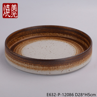 11 inch porseleinen handgeschilderde ecovriendelijke moderne diepe bord voor westers buffet, dessert, salade, fruit, feesten en gebruik in luxe restaurants