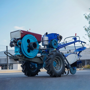 Mini tracteur portable 16hp 18hp 20hp moteur diesel marche derrière les tracteurs entraînement par courroie 2wd tracteurs à main avec machine à labourer - Product Image 1