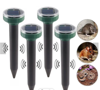 Répulsif solaire pour animaux, répulsif ultrasonique, dissuasif pour chiens, chats, oiseaux, souris, taupes